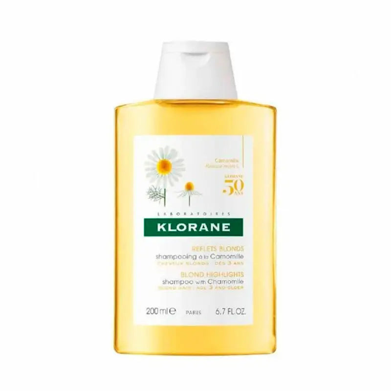 Klorane Champú a la Camomila Limpia E Ilumina, 200 ml