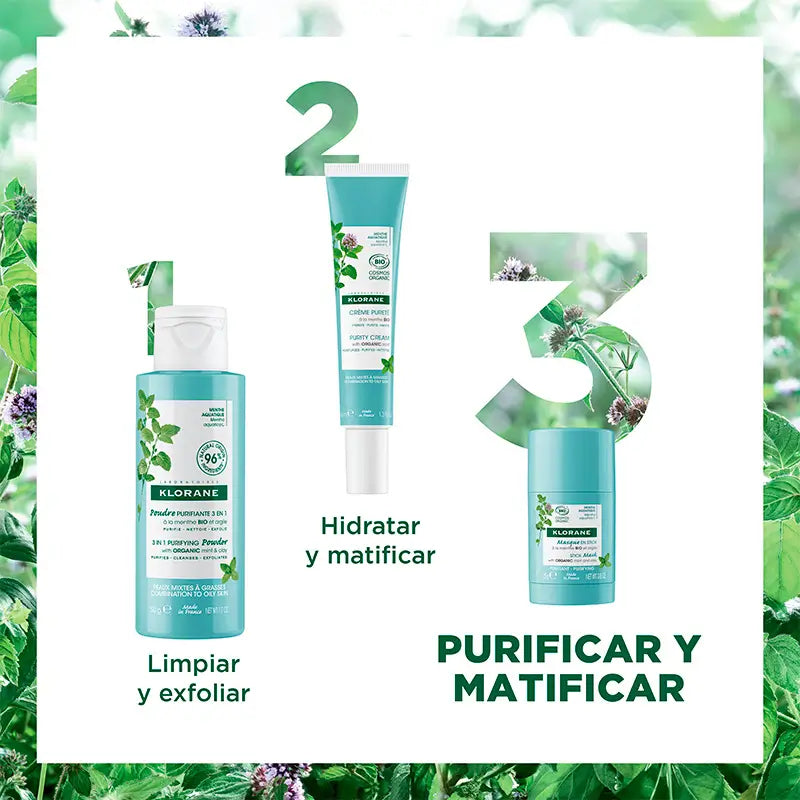 Klorane Mascarilla En Stick a la Menta Acuática Bio y Arcilla 25 gr