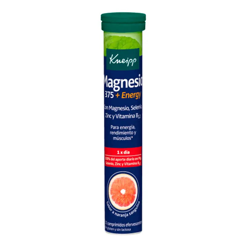 Kneipp Magnesium 375 + Energy, 15 comprimidos