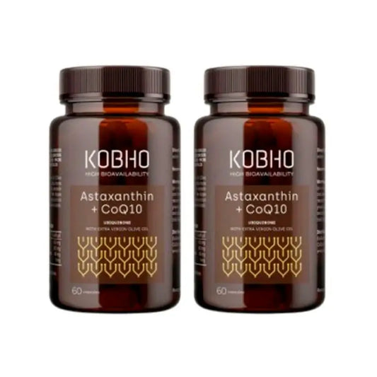 Kobho Labs Duplo Supplement Astaxanthin + Coenzyme Q10, 2 x 3 x 60 capsules