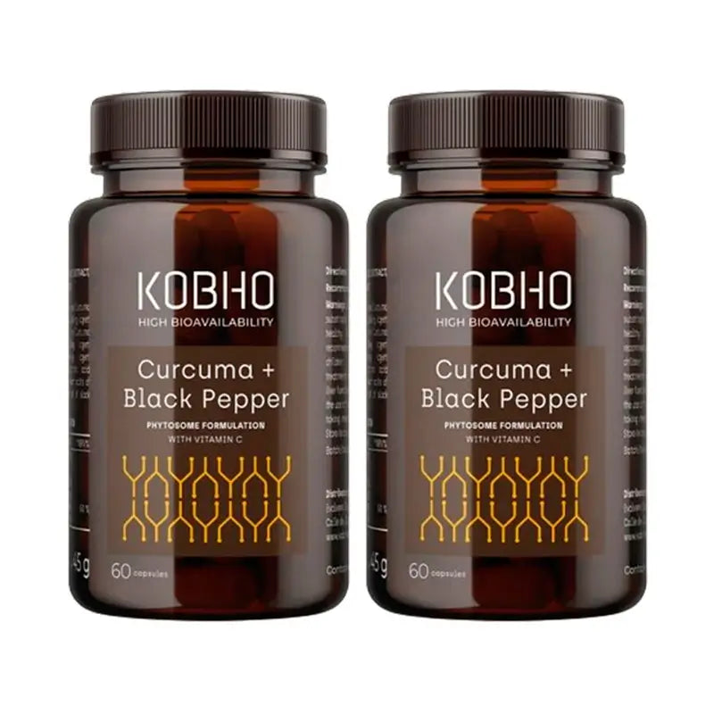 Kobho Labs Duplo Supplement Turmeric + Black Pepper, 2 x 3 x 60 capsules