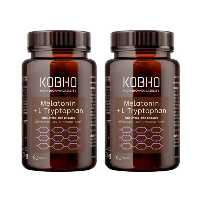 Kobho Labs Duplo Supplement Melatonin + L-Tryptophan, 2 x 3 x 60 capsules