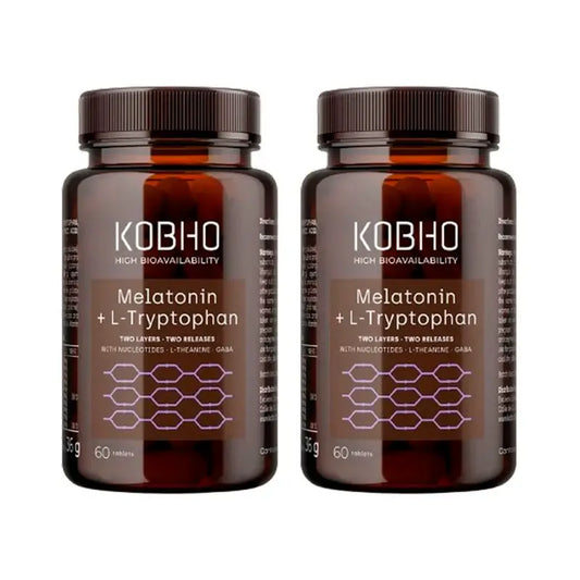 Kobho Labs Duplo Supplement Melatonin + L-Tryptophan, 2 x 3 x 60 capsules