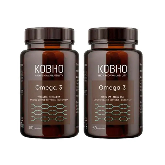 Kobho Labs Duplo Omega-3 Supplement, 2 x 3 x 60 capsules