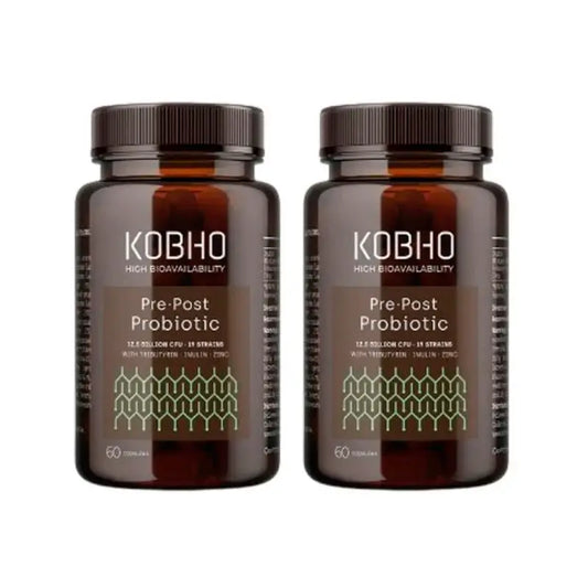 Kobho Labs Duplo Pre-Post Probiotic Supplement, 2 x 3 x 60 capsules