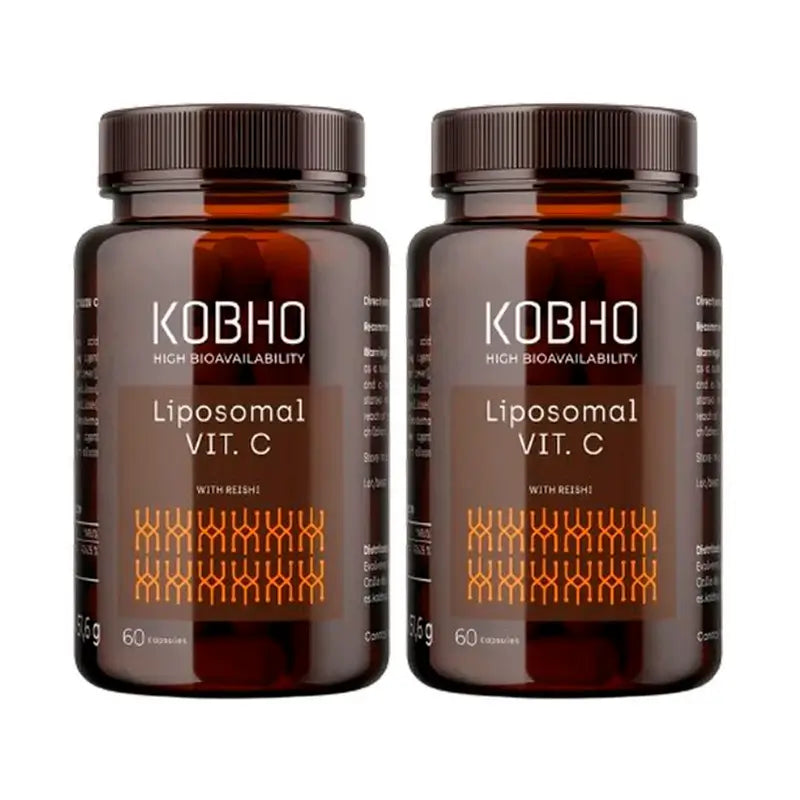 Kobho Labs Duplo Supplement Liposomal Vitamin C + Reishi, 2 x 3 x 60 capsules