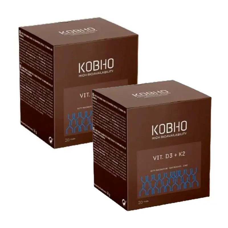 Kobho Labs Duplo Supplement Vitamin D3 + K2, 2 x 20 vials