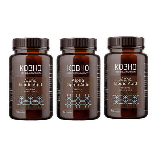 Kobho Labs Triplo Alpha Lipoic Acid Supplement, 3 x 3 x 60 capsules