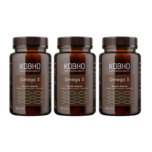 Kobho Labs Triplo Omega-3 supplement, 3 x 60 capsules