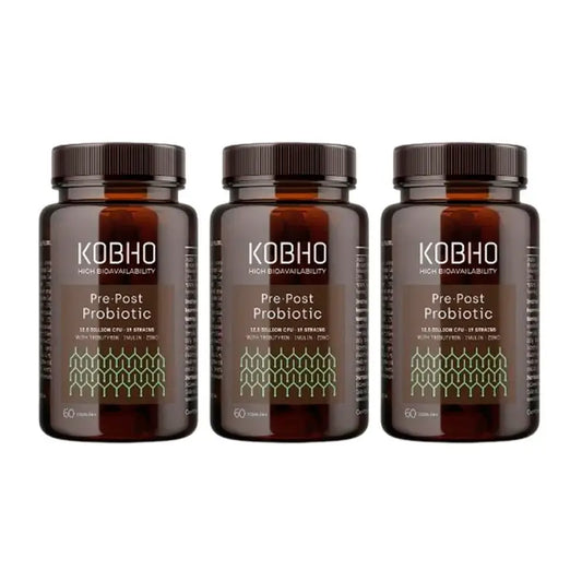 Kobho Labs Triplo Pre-Post Probiotic Supplement, 3 x 60 capsules