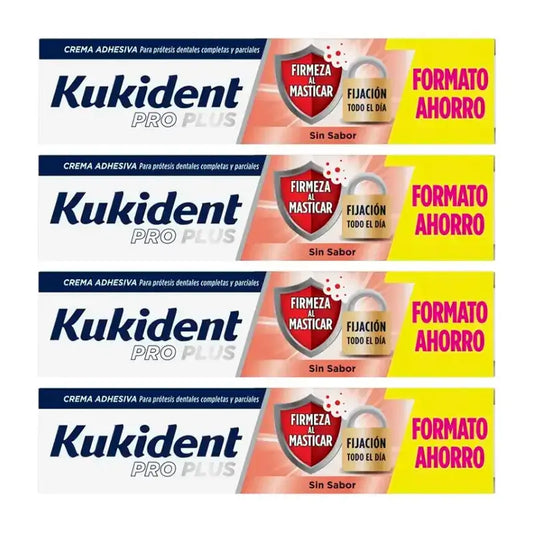 Kukident Quadruple Pro Plus Firmness When Chewing, 4 x 60 Gr