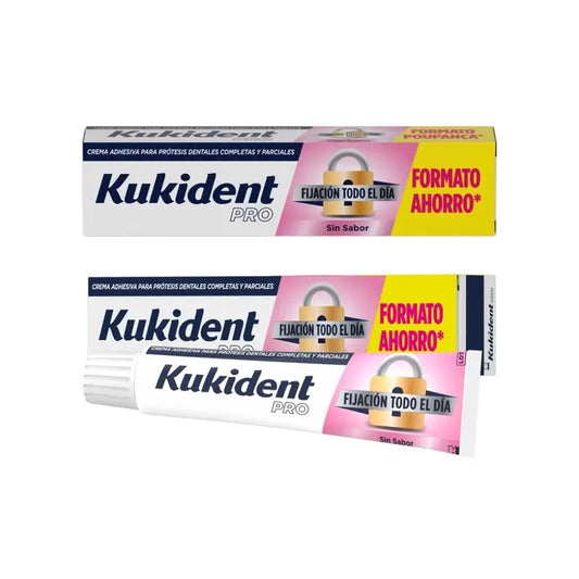 Kukident Duplo Pro Complete Adhesive Cream For Dentures, Neutral 2x70 gr