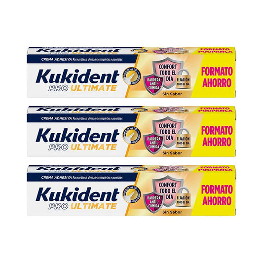 Kukident Triplo Pro Ultimate Flavourless, 3 x 57 Gr