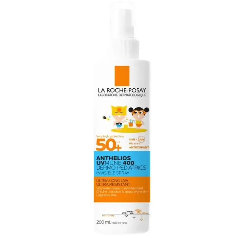 La Roche Posay Anthelios Dermo-Pediatrics Invisible Spray SPF 50+ Children's Sunscreen, 200 ml