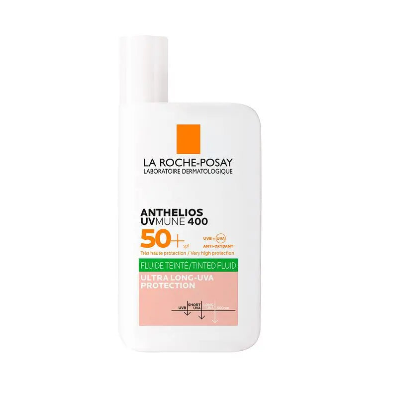 La Roche-Posay Anthelios  Uv-Mune 400 Oil Control Fluido Invisible Spf50+ Con Color, 50 ml