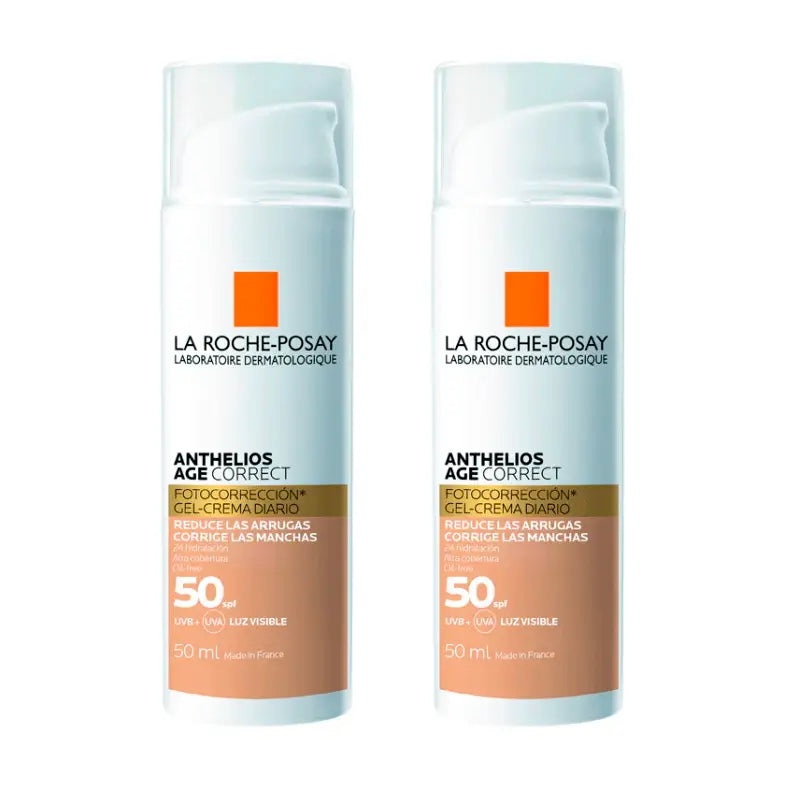 La Roche Posay Duplo Anthelios Age Correct Spf50 Colour, 2 X 50 Ml