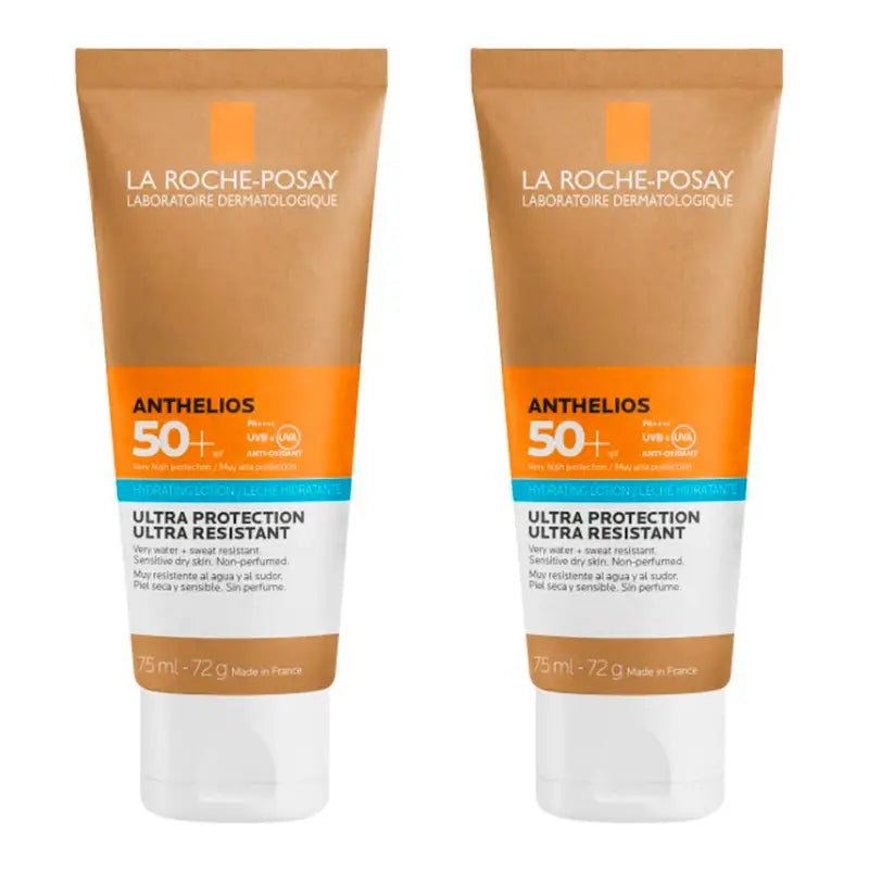 La Roche Posay Duplo Anthelios Moisturising Milk Spf50+ Eco-Sustainable, 2 X 75 Ml