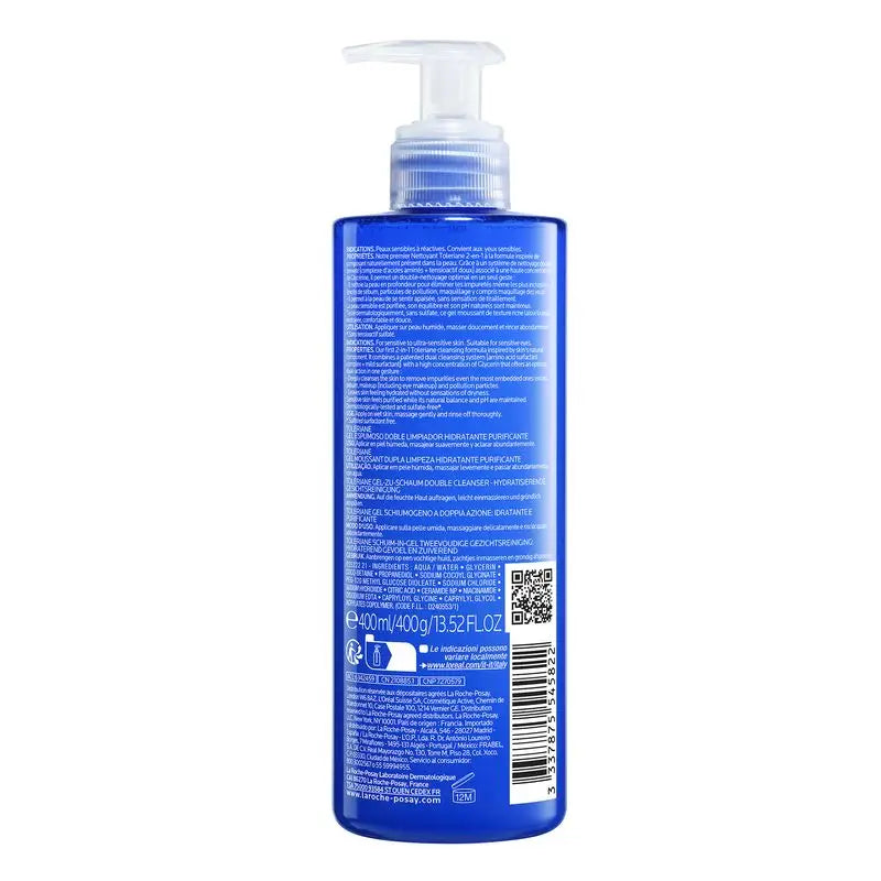 La Roche Posay Toleriane Double Foaming Cleansing Gel, 400 ml