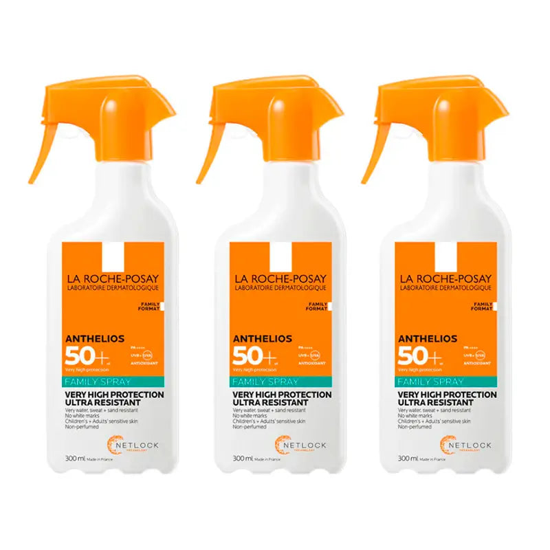 La Roche Posay Triplo Anthelios Family Spray Spf 50+, 3 X 300 Ml