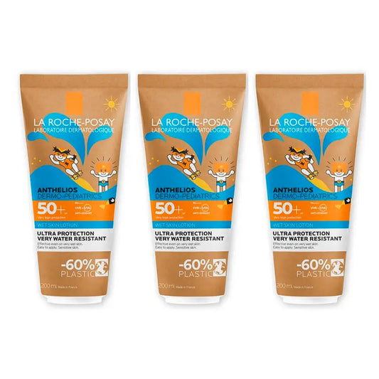 La Roche Posay Triplo Anthelios Wet Skin Dermopediatrics Carton Tube Spf50+, 3 X 200 Ml