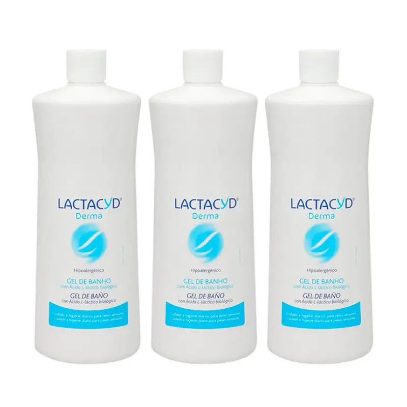 Lactacyd Derma Triplo Hypoallergenic Bath Gel 3 x 1 L