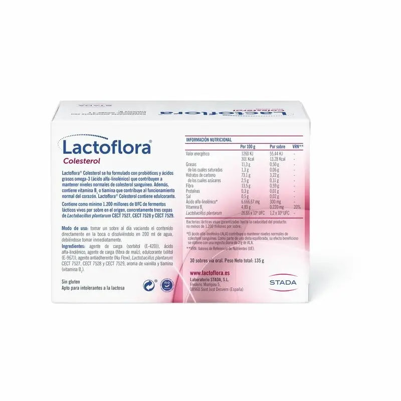 Lactoflora Colésterol  Probiótico, 30 sobres