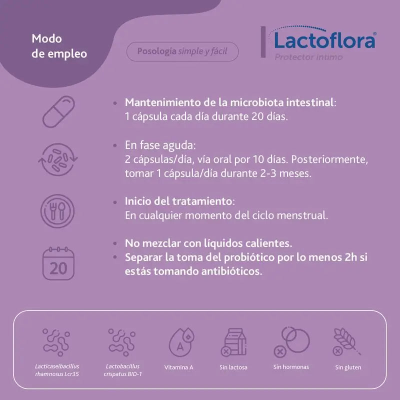 Lactoflora Intimate Protector 20 Capsules