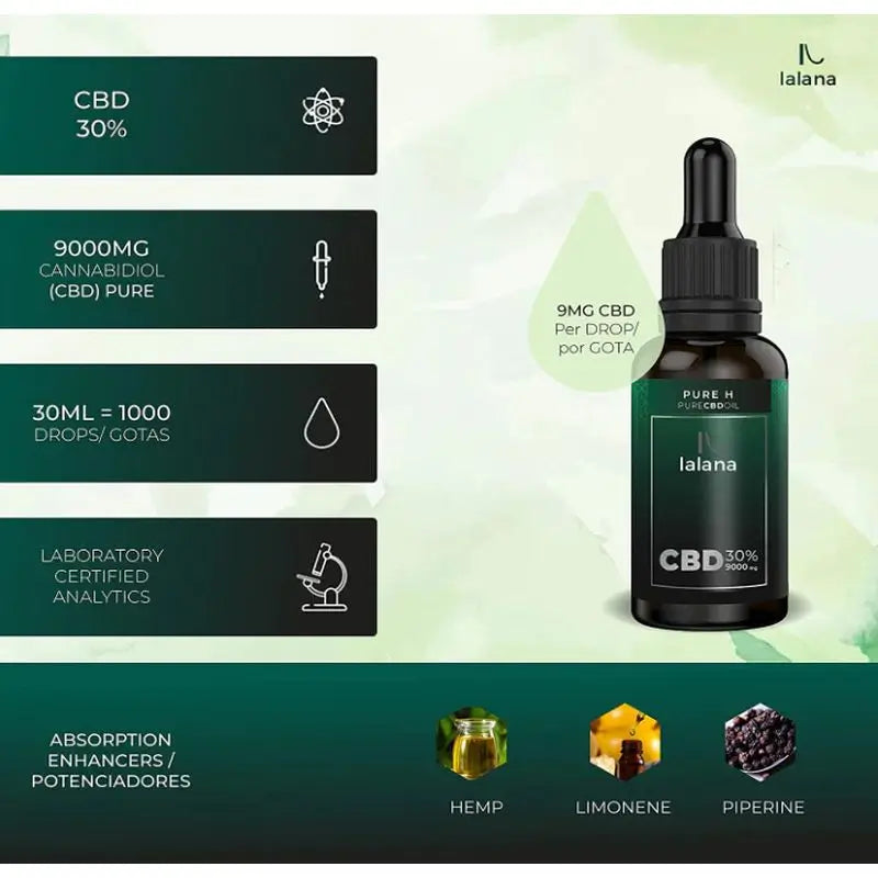 Lalana Cbd Oil Pure H 30% , 30 ml