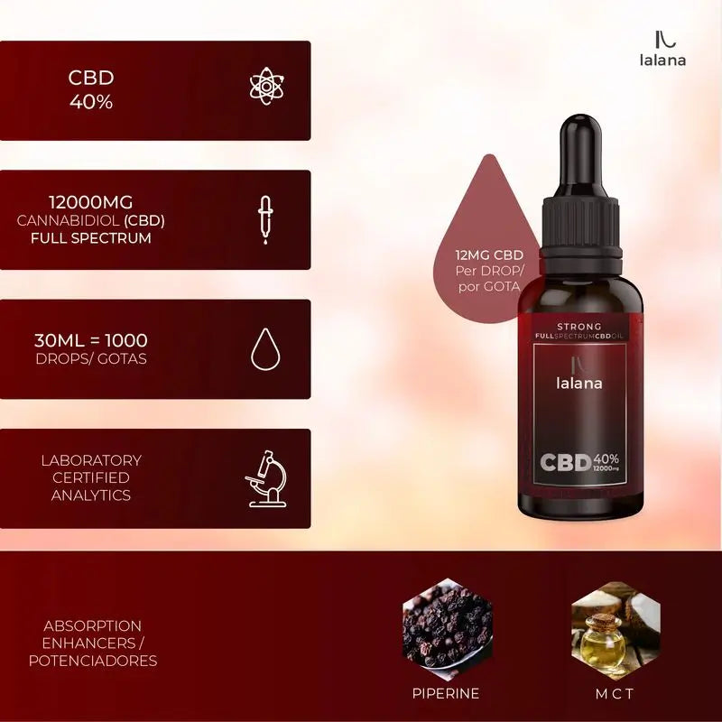 Lalana Cbd Oil Strong 40% , 30 ml