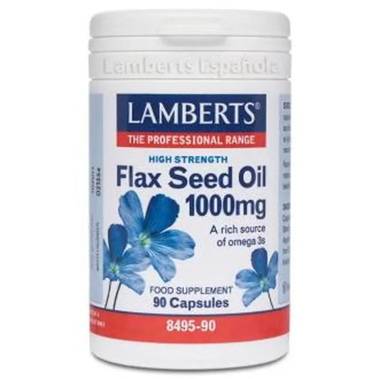 Lamberts Aceite De Semillas De Lino 1000 Mg. 90  Cápsulas 