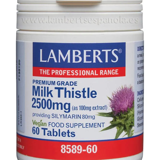 Lamberts Milk Thistle 2500mg , 60 tablets