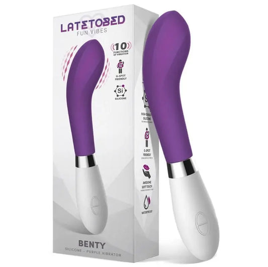 Latetobed Benty Vibrador Silicona Púrpura