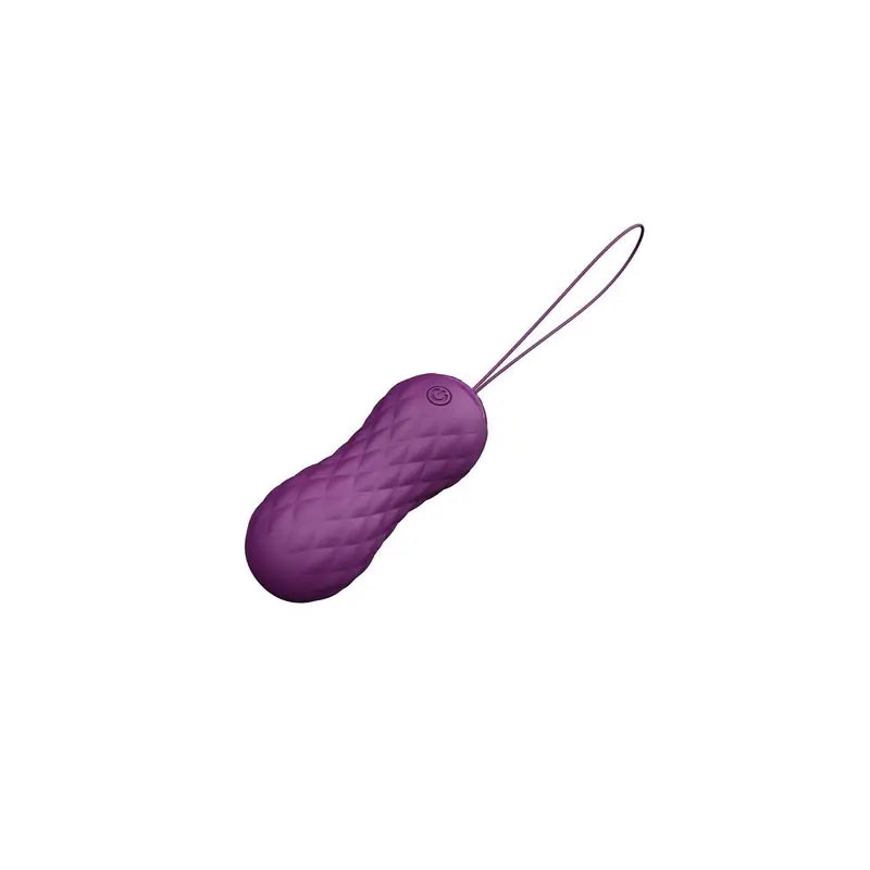 Latetobed Vibrating Egg with Wave Motion Remote Control Usb Silicone Purple