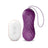 Latetobed Vibrating Egg with Wave Motion Remote Control Usb Silicone Purple