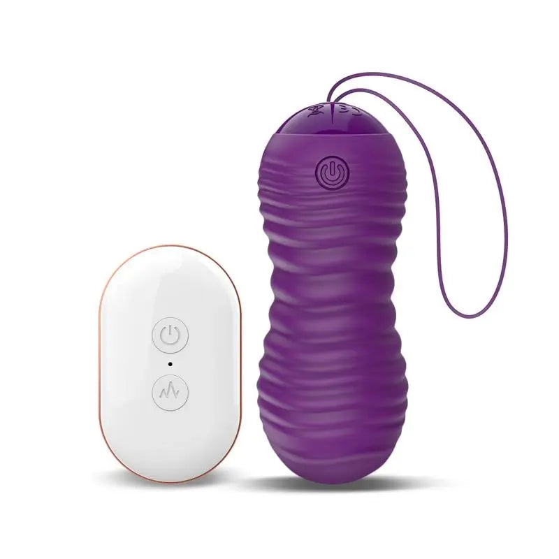 Latetobed Orio Vibrating Egg And Up And Down Telescopic Motion Remote Control Purple