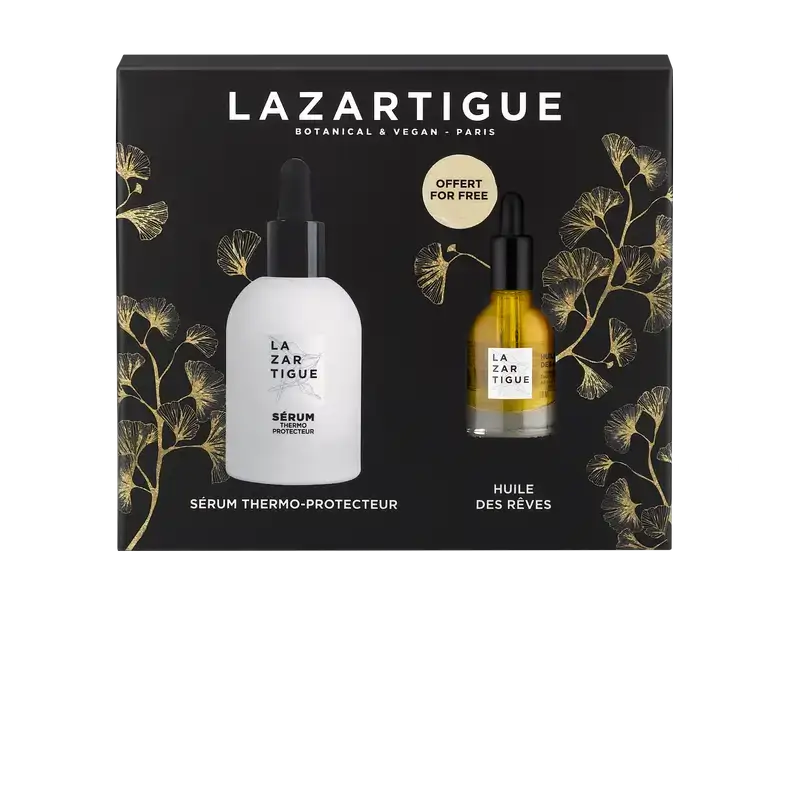 Lazartigue Christmas Set Christmas Thermoprotective Serum + Nourishing Dry Oil , 2 units