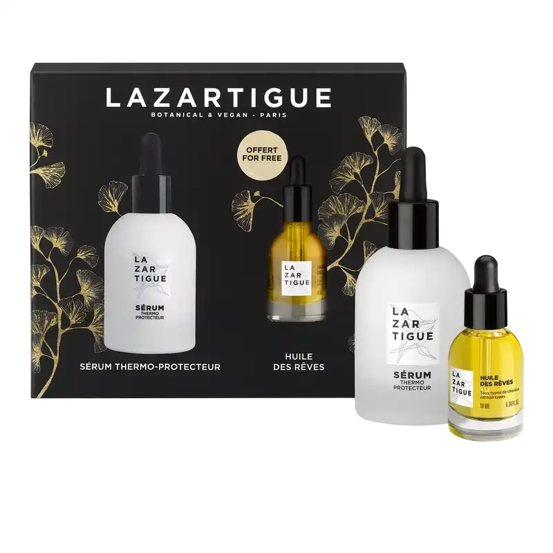 Lazartigue Christmas Set Christmas Thermoprotective Serum + Nourishing Dry Oil , 2 units