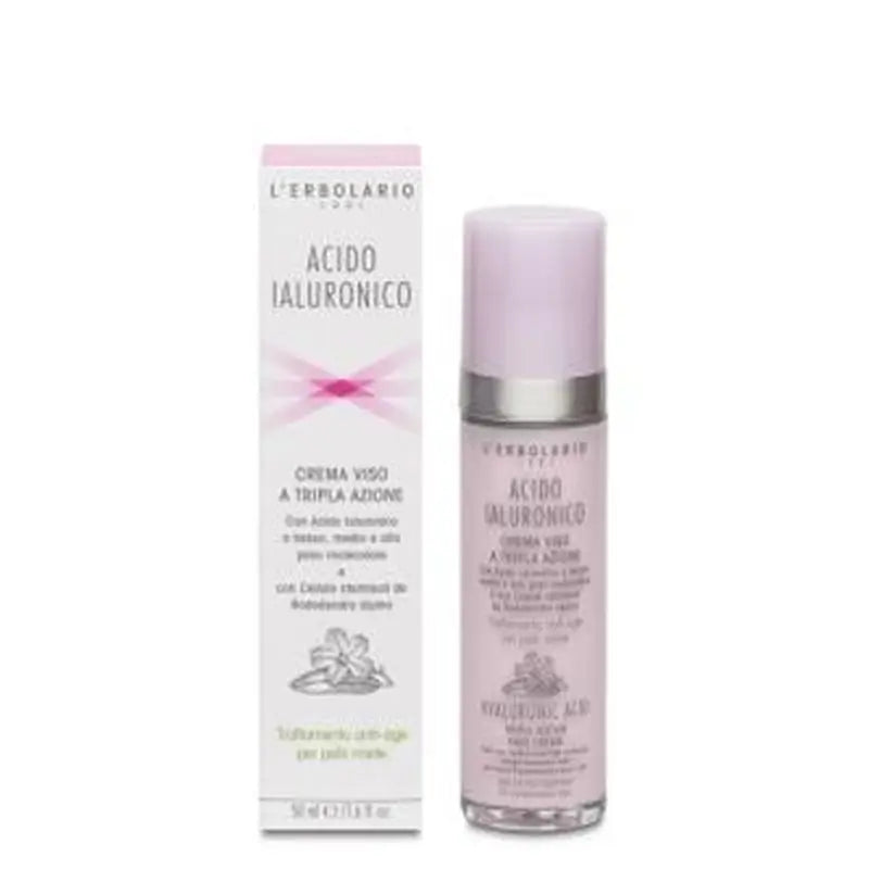 L´Erbolario Acido Hialuronico Crema Facial Pieles Mixtas 50Ml. 