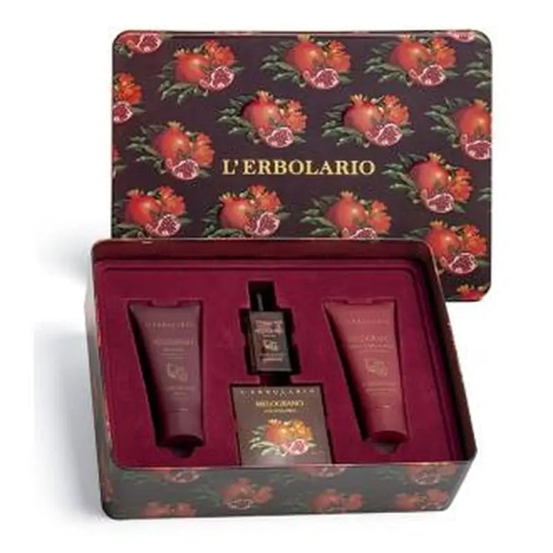 L´Erbolario Melograno Trio Perfume 50Ml+Gel 100M+Crema Corpora 