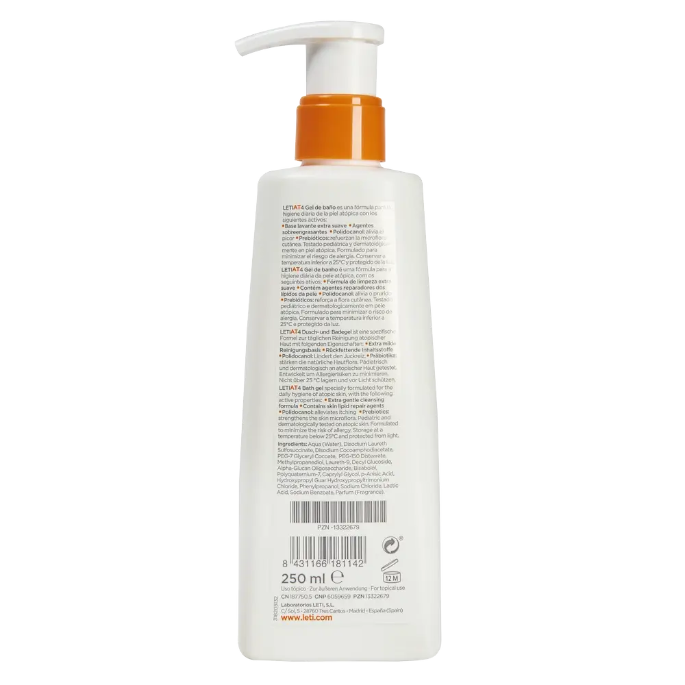 Letiat4 Bath Gel, 250 ml