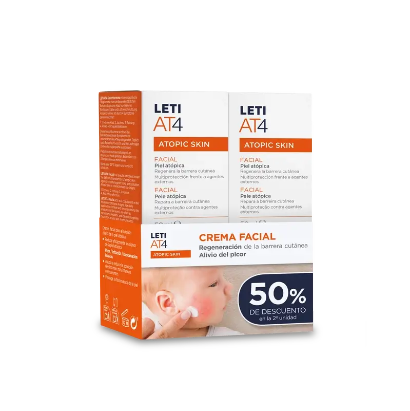 Letiat4 Repair At4 En Pack Duplo Facial Cream 50% 2nd Und B