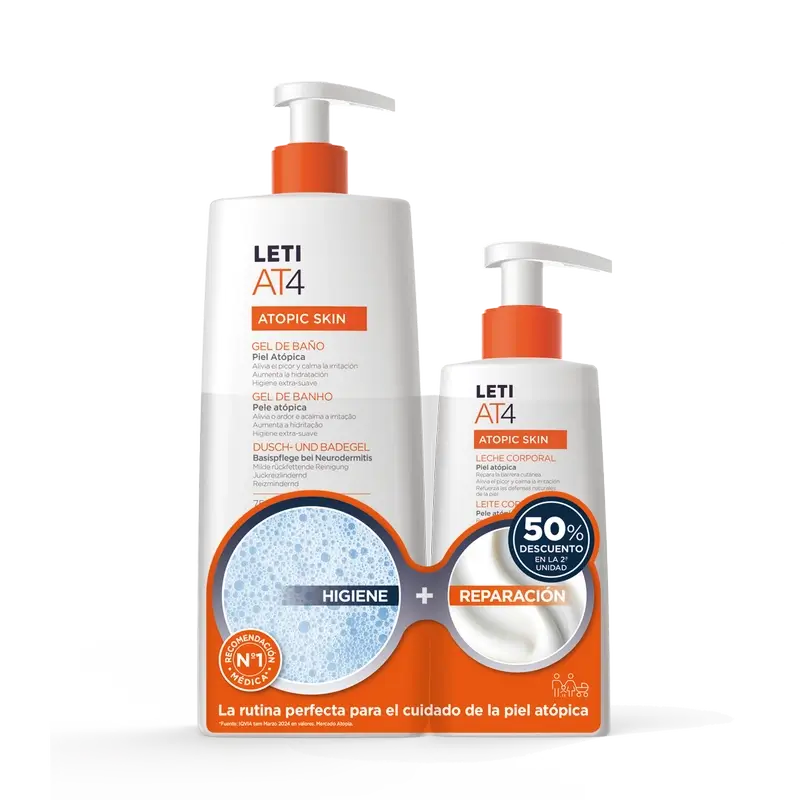 Letiat4 Routine Pack Gel 750 + Milk 250 Ml