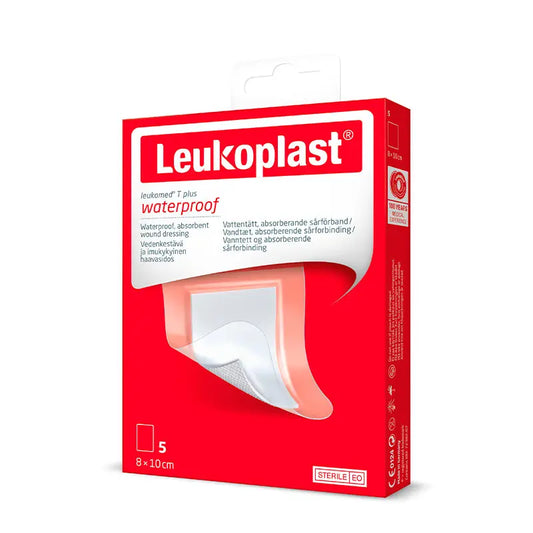 Leukoplast Leukomed T Plus, 8 cm x 10 cm , 5 unidades