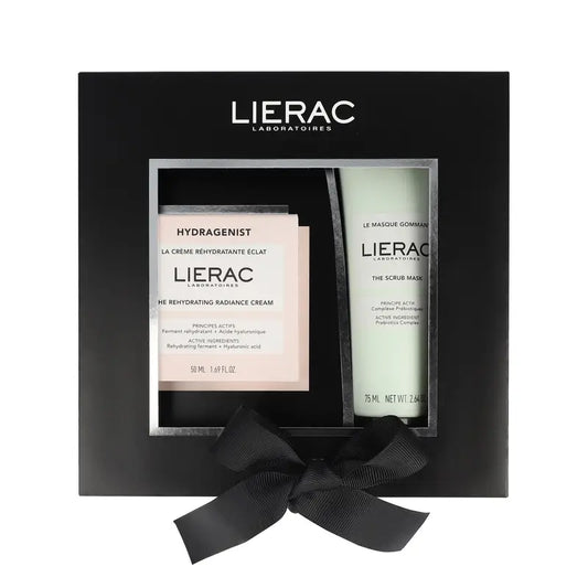 Lierac Hydragenist Rehydrating Brightening Cream + Exfoliating Mask Box, 125 ml