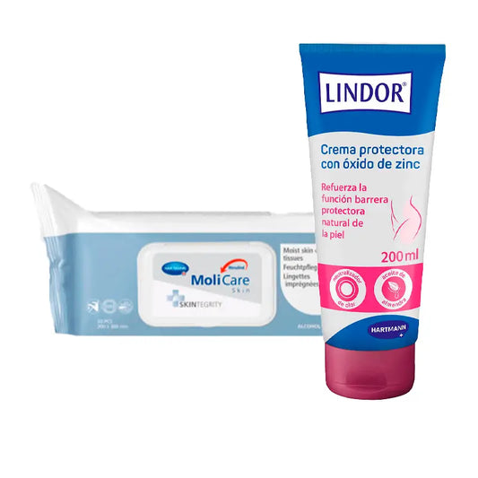 Lindor Pack Skin Toallitas 40 unidades + Skin Crema Protectora 200 ml