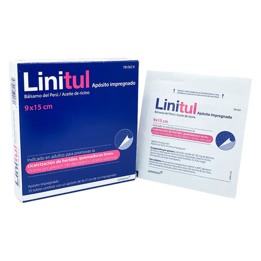 Linitul 9 x 15 cm Impregnated Dressing 20 sachets