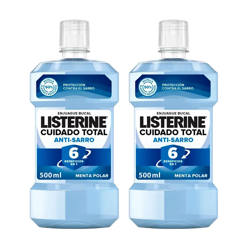 Listerine Duplo - Advanced Anti Tartar Mouthwash, 2 x 500 Ml