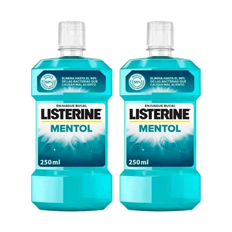 Listerine Duplo Mouthwash Menthol, 2 x 250 Ml