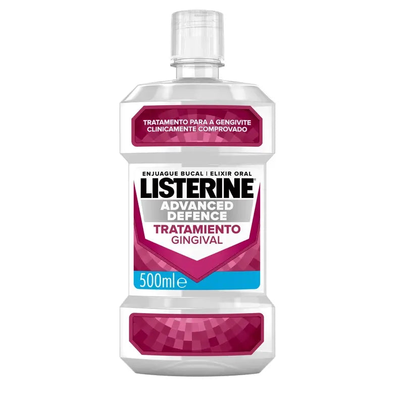 LISTERINE Advanced Defence Gingival Treatment Mouthwash, Fresh Mint Flavour, 500 ml