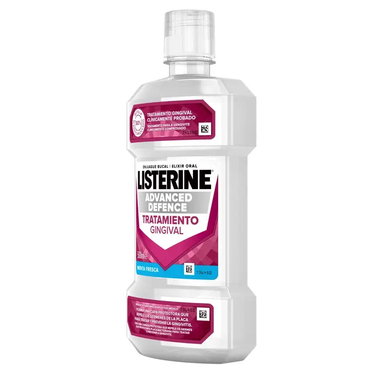 LISTERINE Advanced Defence Gingival Treatment Mouthwash, Fresh Mint Flavour, 500 ml